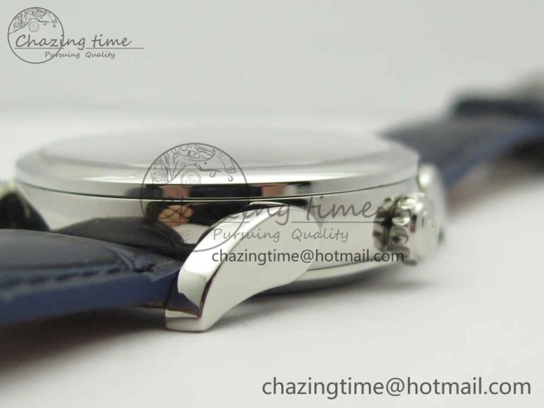 Fleurier Tonda Tourbillon Woodrock SS Real PR JBF Best Edition Blue Dial on Blue Leather Strap