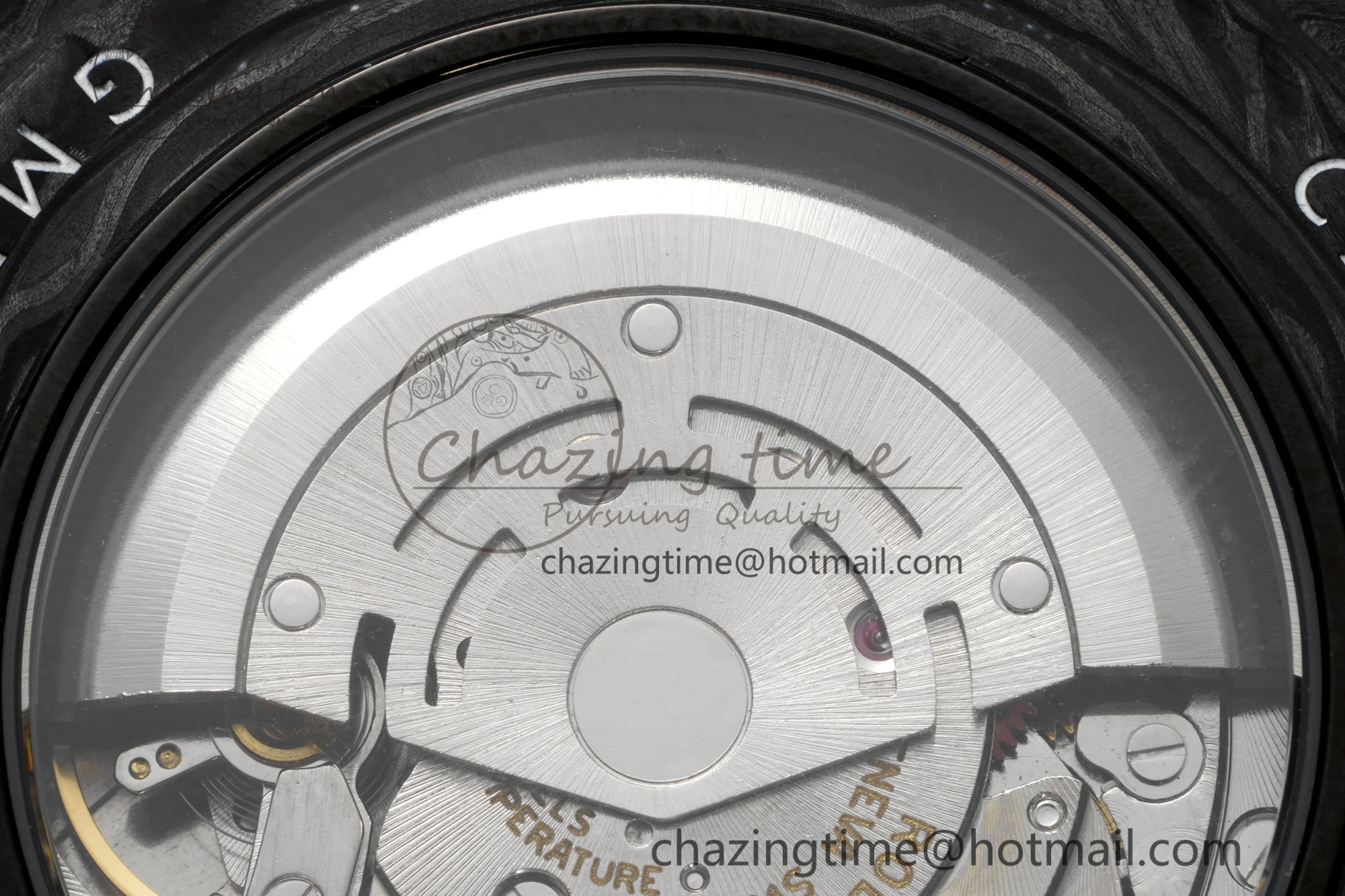GMT Carbon DIWF Best Edition Meteorite Dial on Black Nylon Strap SA3186 CHS