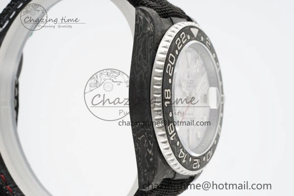 GMT Carbon DIWF Best Edition Meteorite Dial on Black Nylon Strap SA3186 CHS