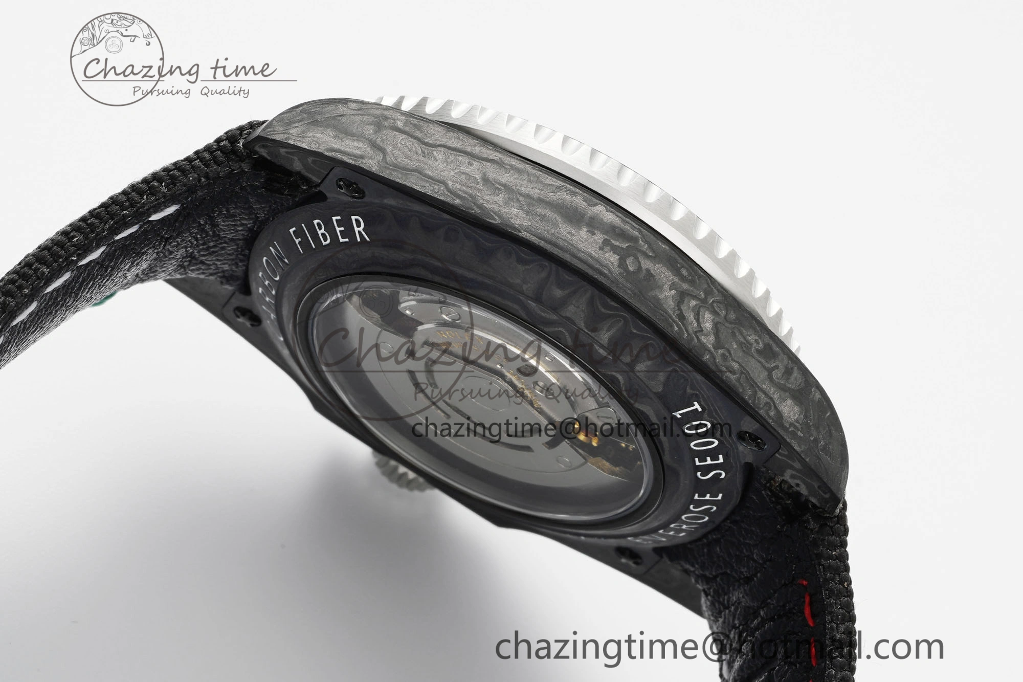 GMT Carbon DIWF Best Edition Meteorite Dial on Black Nylon Strap SA3186 CHS