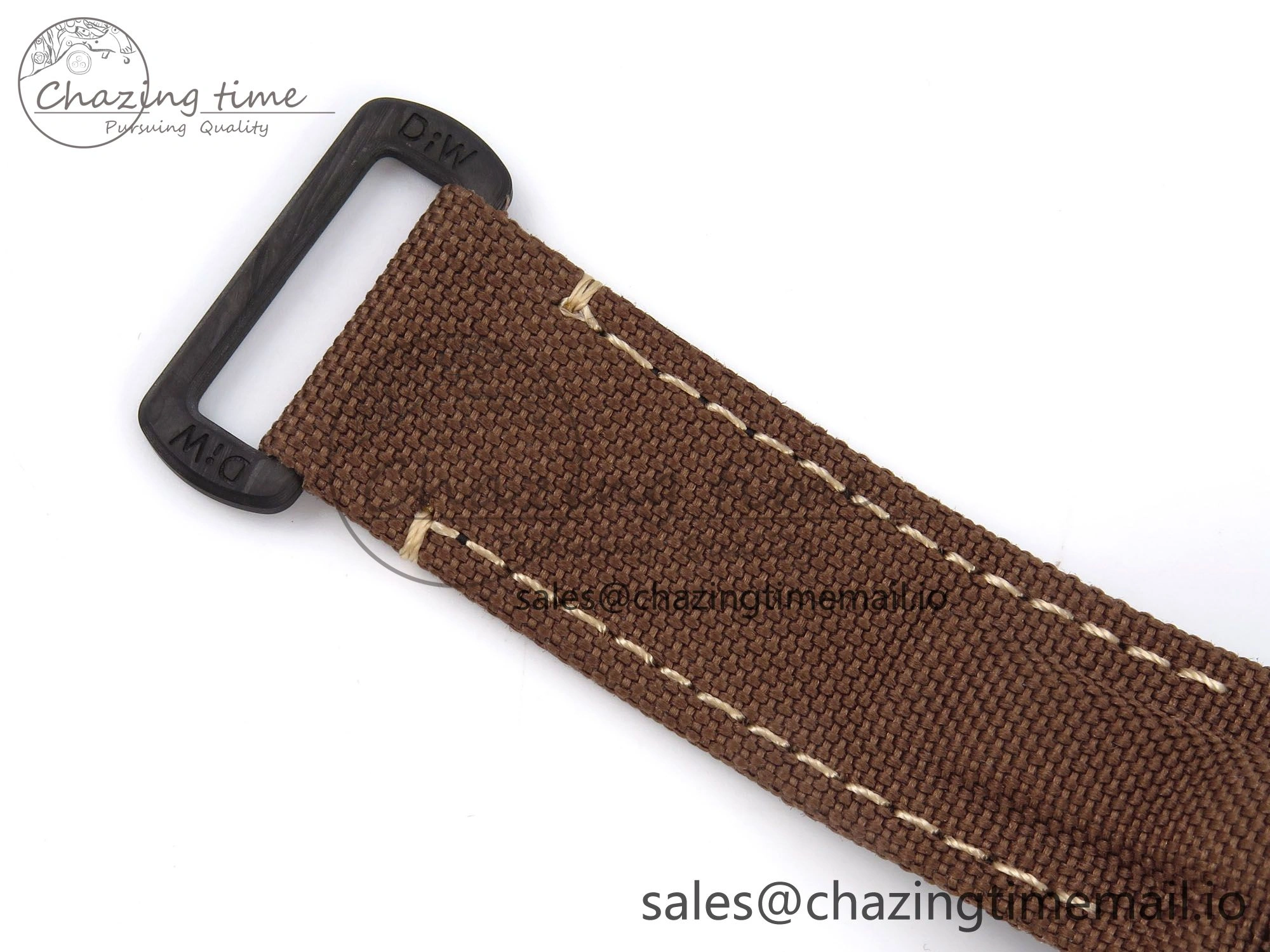 GMT Carbon DIWF Best Edition Yellow Roman Dial on Brown Nylon Strap SA3285 CHS V2