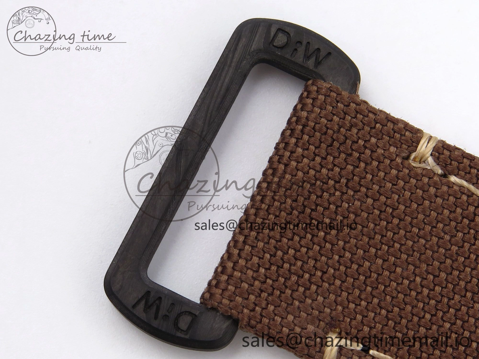 GMT Carbon DIWF Best Edition Yellow Roman Dial on Brown Nylon Strap SA3285 CHS V2