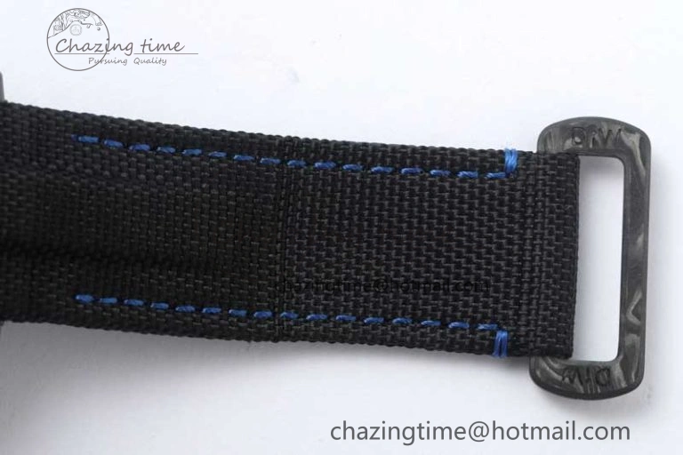 GMT DIW Carbon V6F 1:1 Best Edition Black Blue Black Dial on Black Nylon Strap VR3186 CHS