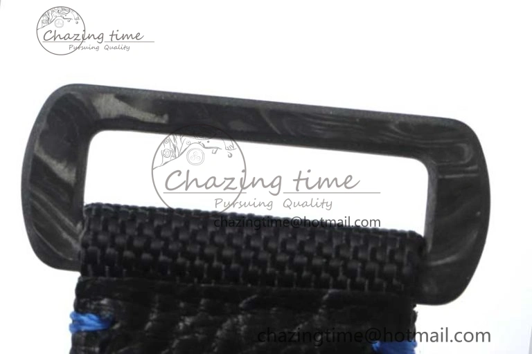 GMT DIW Carbon V6F 1:1 Best Edition Black Blue Black Dial on Black Nylon Strap VR3186 CHS