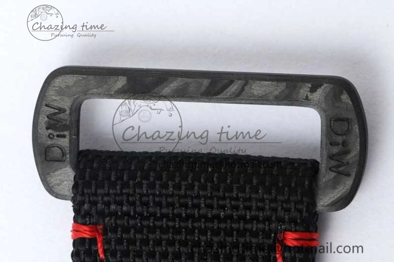 GMT DIW Carbon V6F 1:1 Best Edition Black Red Black Dial on Black Nylon Strap VR3186 CHS