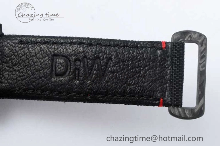 GMT DIW Carbon V6F 1:1 Best Edition Black Red Black Dial on Black Nylon Strap VR3186 CHS