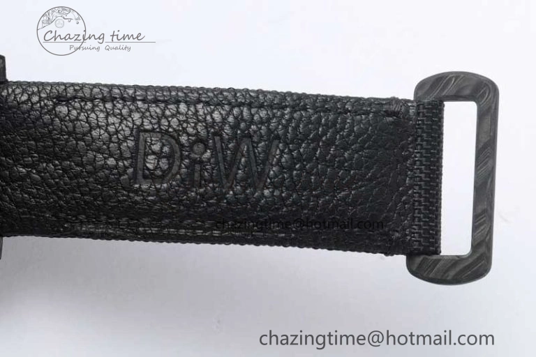 GMT DIW Carbon V6F 1:1 Best Edition Black White Black Dial on Black Nylon Strap VR3186 CHS