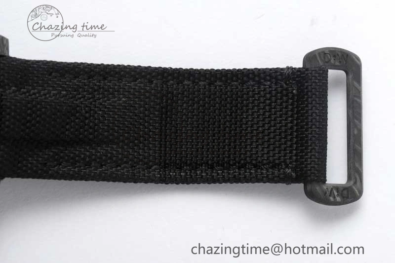 GMT DIW Carbon V6F 1:1 Best Edition Black White Black Dial on Black Nylon Strap VR3186 CHS