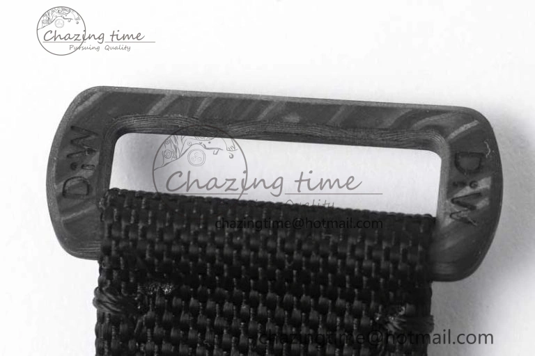 GMT DIW Carbon V6F 1:1 Best Edition Black White Black Dial on Black Nylon Strap VR3186 CHS