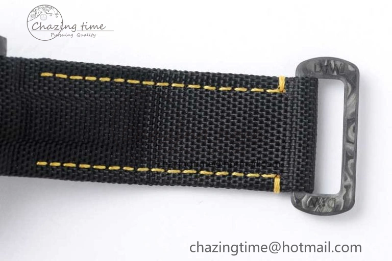 GMT DIW Carbon V6F 1:1 Best Edition Black Yellow Black Dial on Black Nylon Strap VR3186 CHS
