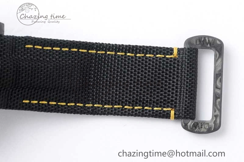 GMT DIW Carbon V6F 1:1 Best Edition Black Yellow Black Dial on Black Nylon Strap VR3186 CHS