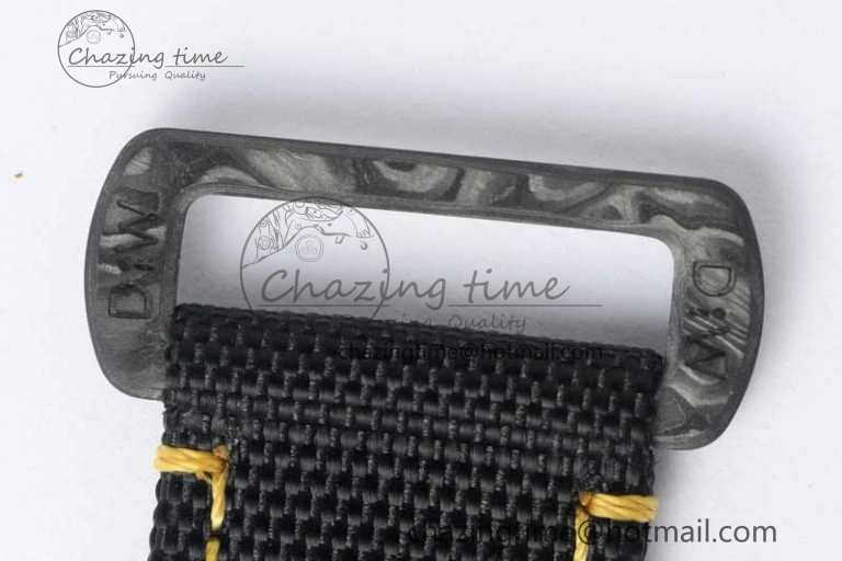 GMT DIW Carbon V6F 1:1 Best Edition Black Yellow Black Dial on Black Nylon Strap VR3186 CHS