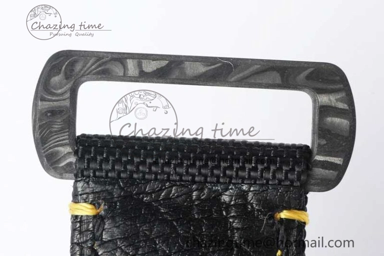 GMT DIW Carbon V6F 1:1 Best Edition Black Yellow Black Dial on Black Nylon Strap VR3186 CHS