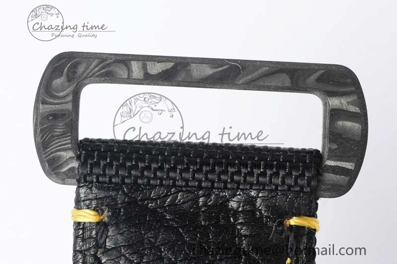 GMT DIW Carbon V6F 1:1 Best Edition Black Yellow Black Dial on Black Nylon Strap VR3186 CHS