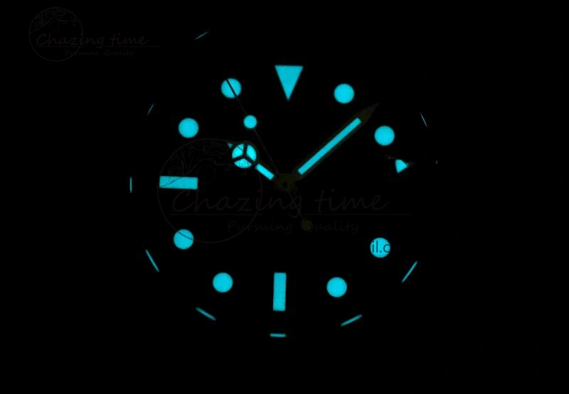 GMT DIW Carbon V6F 1:1 Best Edition Green Red Dial on Black Nylon Strap VR3186 CHS