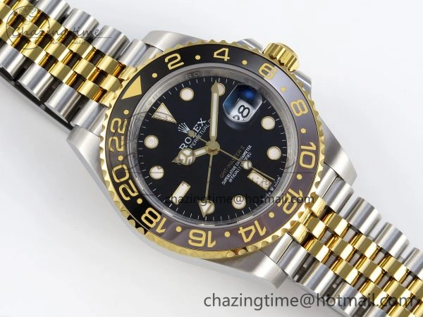GMT MASTER II 126713 904L SS APF 1:1 BEST EDITION BLACK DIAL ON JUBILEE BRACELET VR3285 CHS