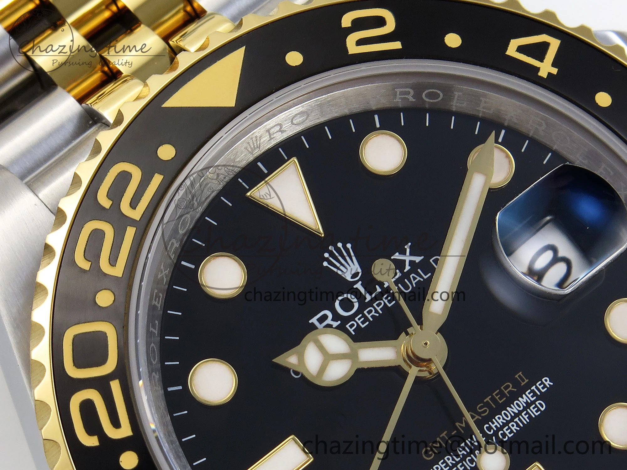 GMT MASTER II 126713 904L SS APF 1:1 BEST EDITION BLACK DIAL ON JUBILEE BRACELET VR3285 CHS