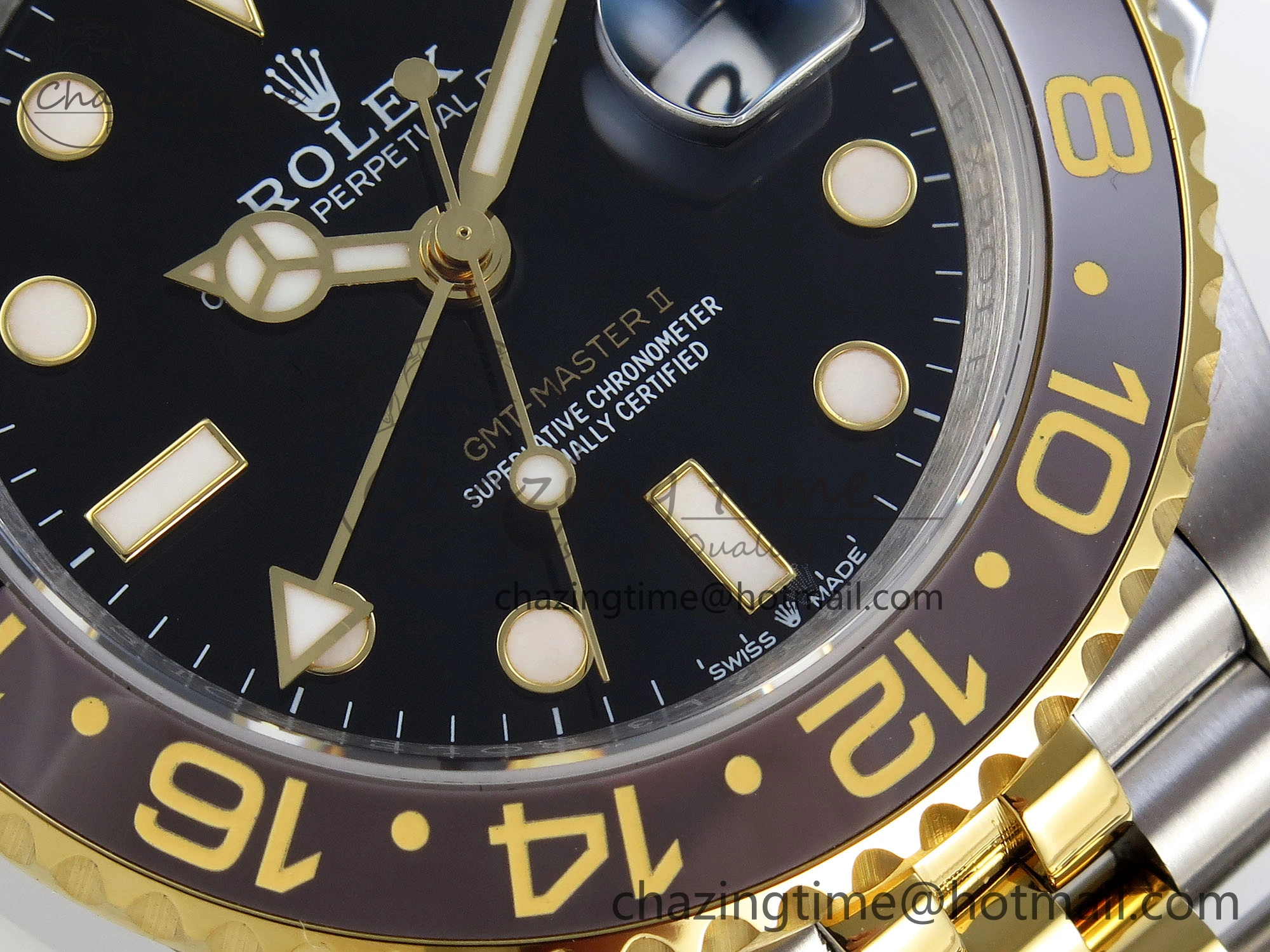 GMT MASTER II 126713 904L SS APF 1:1 BEST EDITION BLACK DIAL ON JUBILEE BRACELET VR3285 CHS