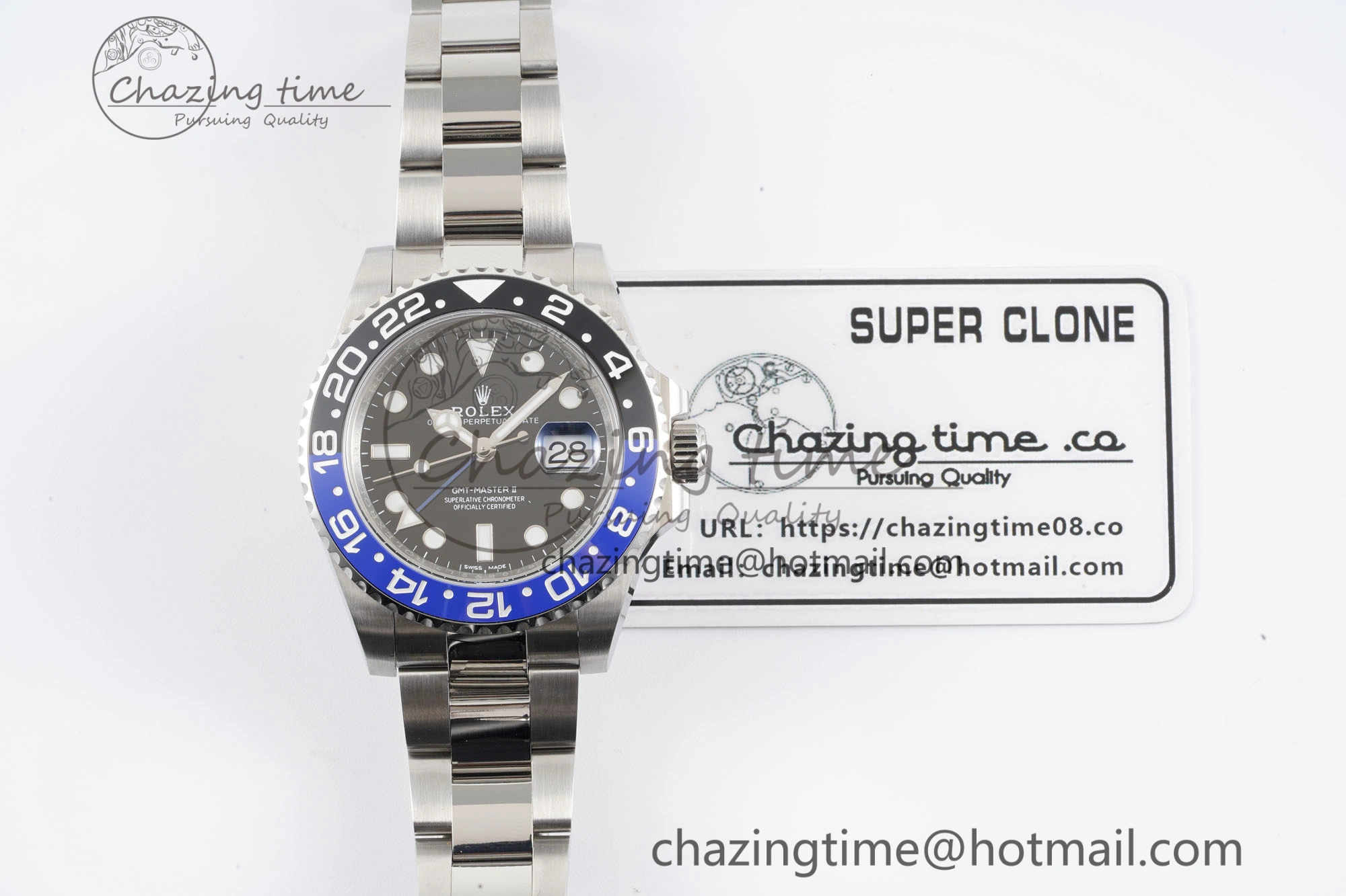 GMT Master II 116710 BLNR 904L SS APF 1:1 Best Edition on Oyster Bracelet VR3186 CHS