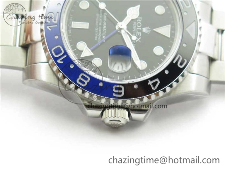 GMT Master II 116710 BLNR Black Blue Ceramic 316L Steel Bp Maker 1:1 Best Edition on SS Bracelet SA3285