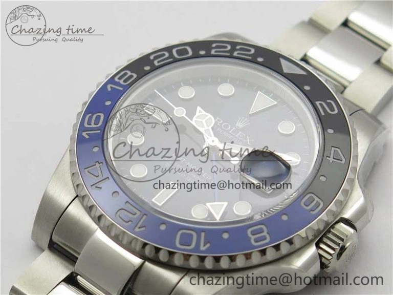 GMT Master II 116710 BLNR Black Blue Ceramic 316L Steel Bp Maker 1:1 Best Edition on SS Bracelet SA3285
