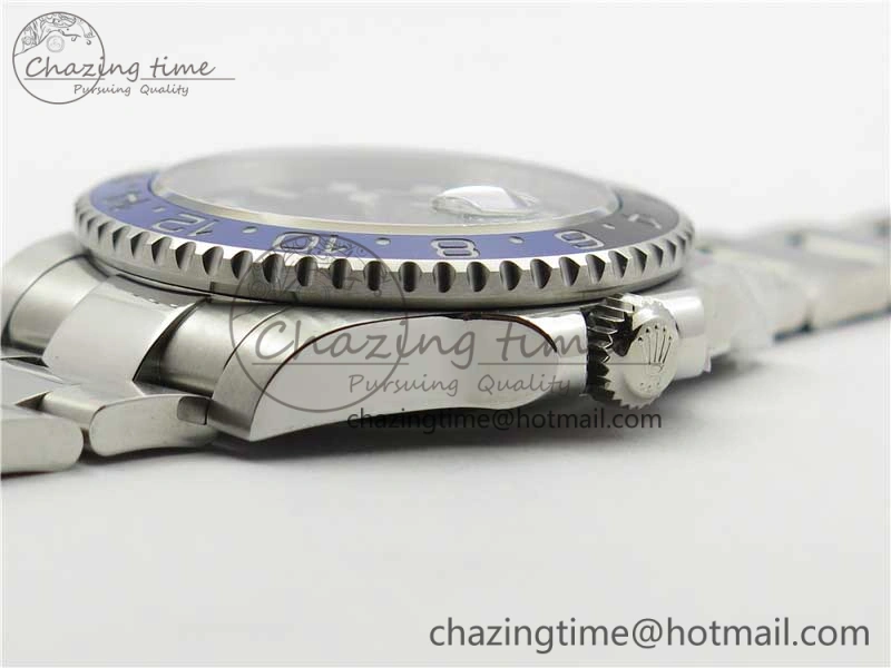 GMT Master II 116710 BLNR Black Blue Ceramic 316L Steel Bp Maker 1:1 Best Edition on SS Bracelet SA3285