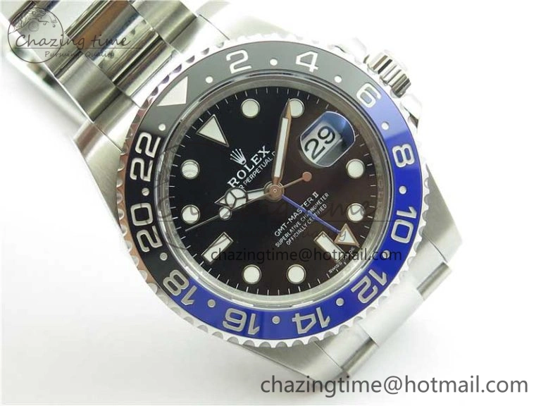 GMT-Master II 116710 BLNR Black Blue Ceramic 904L Steel ARF 1:1 Best Edition SH3186 CHS