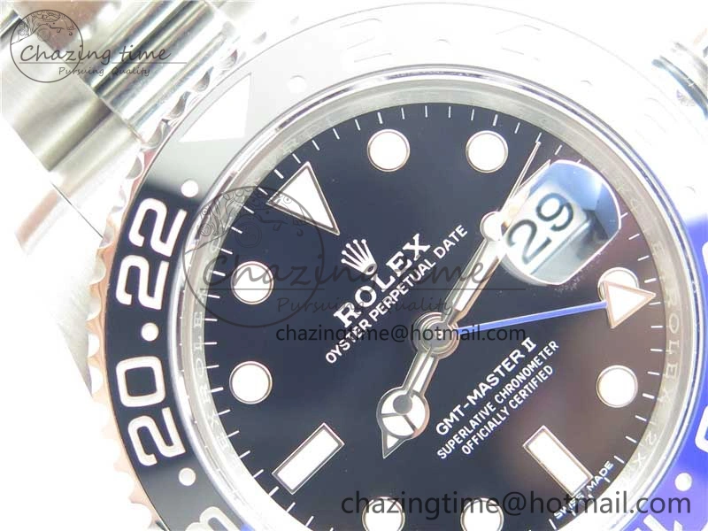 GMT-Master II 116710 BLNR Black Blue Ceramic 904L Steel ARF 1:1 Best Edition SH3186 CHS