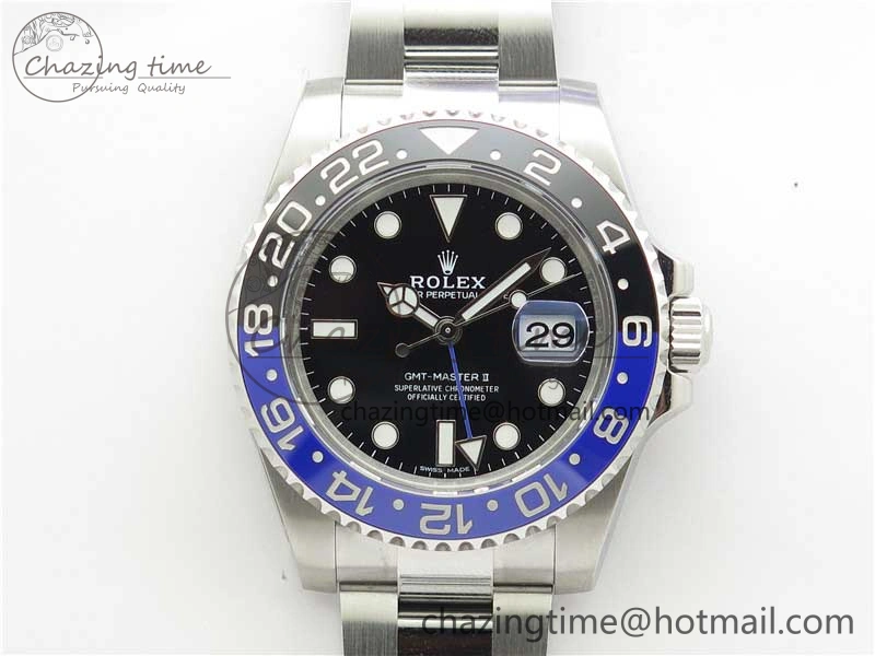 GMT-Master II 116710 BLNR Black Blue Ceramic 904L Steel ARF 1:1 Best Edition SH3186 CHS