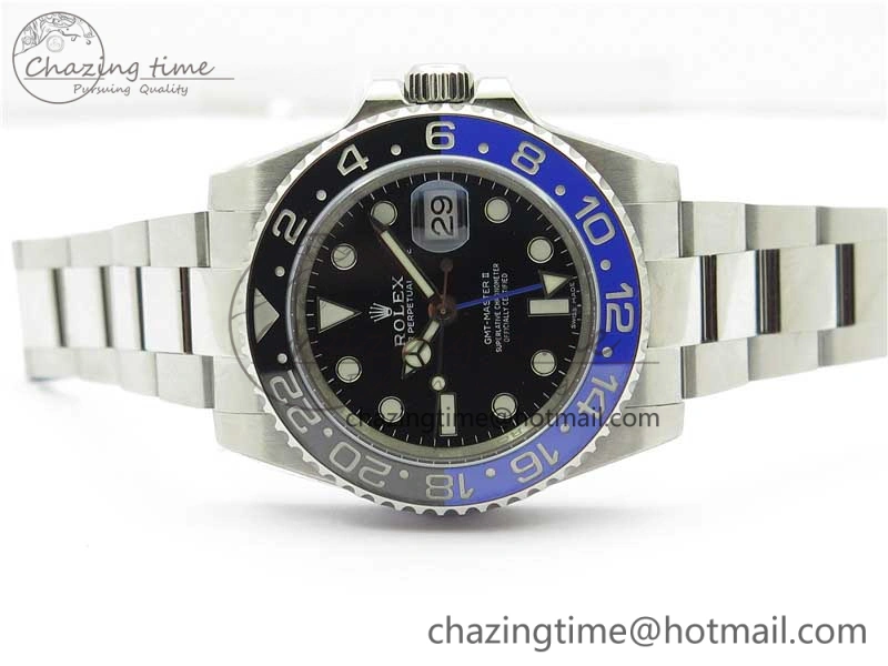 GMT-Master II 116710 BLNR Black Blue Ceramic 904L Steel Noob 1:1 Best Edition SA3186 CHS V11