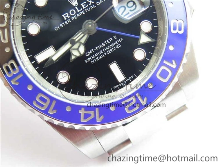 GMT-Master II 116710 BLNR Black Blue Ceramic 904L Steel Noob 1:1 Best Edition SA3186 CHS V11