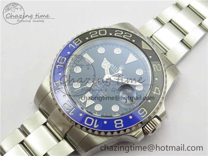 GMT-Master II 116710 BLNR Black Blue Ceramic 904L Steel Noob 1:1 Best Edition SA3186 CHS V11