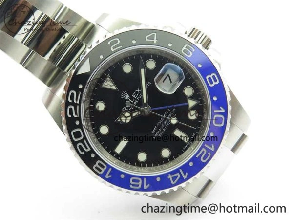 GMT-Master II 116710 BLNR Black Blue Ceramic 904L Steel V9F 1:1 Best Edition SA3186 CHS