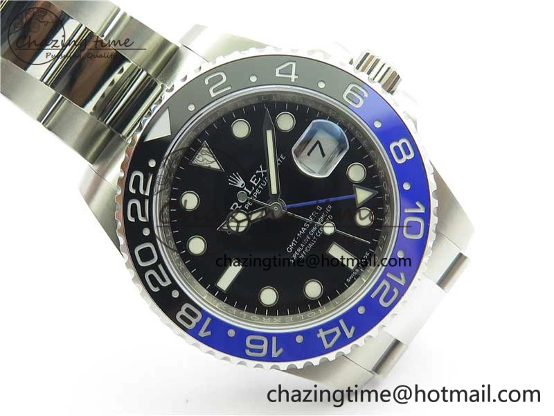 GMT-Master II 116710 BLNR Black Blue Ceramic 904L Steel V9F 1:1 Best Edition SA3186 CHS
