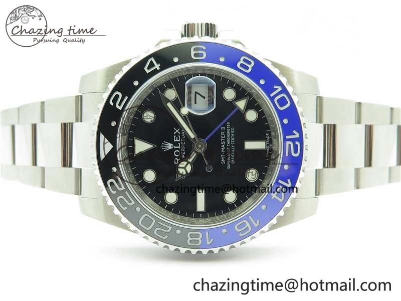 GMT-Master II 116710 BLNR Black Blue Ceramic 904L Steel V9F 1:1 Best Edition SA3186 CHS