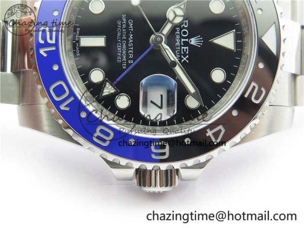 GMT-Master II 116710 BLNR Black Blue Ceramic 904L Steel V9F 1:1 Best Edition SA3186 CHS