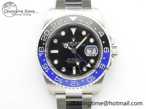 GMT-Master II 116710 BLNR Black Blue Ceramic 904L Steel V9F 1:1 Best Edition SA3186 CHS
