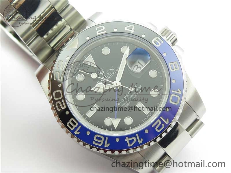 GMT-Master II 116710 BLNR Black Blue Ceramic 904L Steel VRF 1:1 Best Edition SA3186 CHS