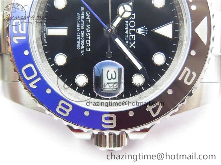 GMT-Master II 116710 BLNR Black Blue Ceramic 904L Steel VRF 1:1 Best Edition SA3186 CHS