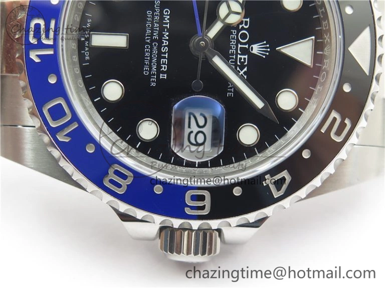 GMT-Master II 116710 BLNR Black Blue Ceramic 904L Steel VRF 1:1 Best Edition VR3186 CHS V3 (CF Bezel)