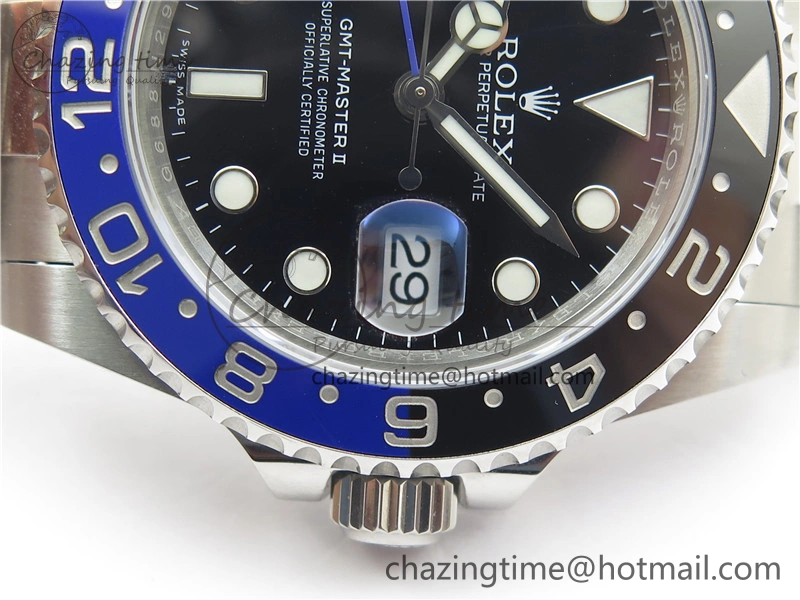 GMT-Master II 116710 BLNR Black Blue Ceramic 904L Steel VRF 1:1 Best Edition VR3186 CHS V3 (CF Bezel)
