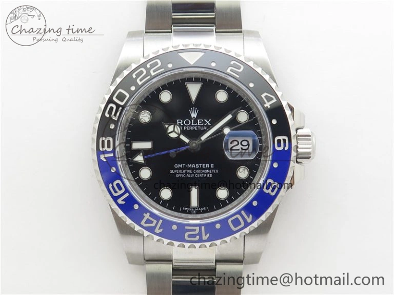 GMT-Master II 116710 BLNR Black Blue Ceramic 904L Steel VRF 1:1 Best Edition VR3186 CHS V3 (CF Bezel)
