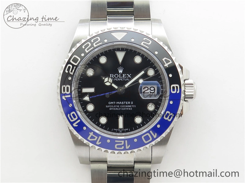GMT-Master II 116710 BLNR Black Blue Ceramic 904L Steel VRF 1:1 Best Edition VR3186 CHS V3 (CF Bezel)