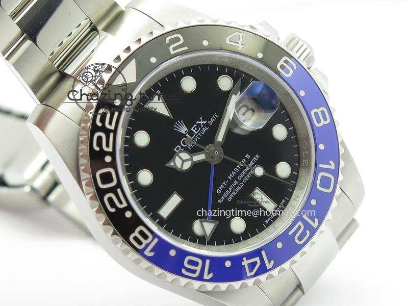 GMT-Master II 116710 BLNR Black Blue Ceramic JF Best Edition On SS Bracelet A2836 V2