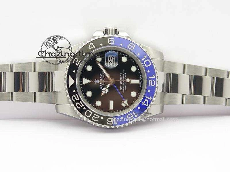 GMT-Master II 116710 BLNR Black Blue Ceramic JF Best Edition On SS Bracelet A2836 V2