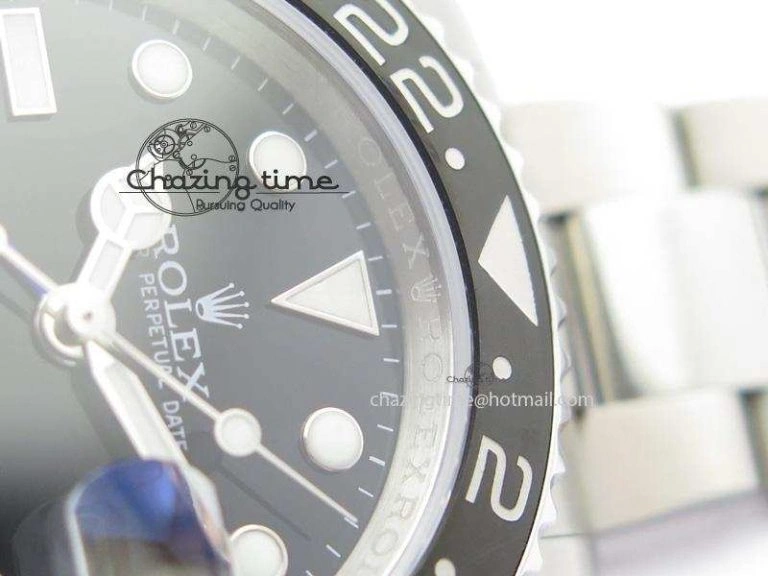 GMT-Master II 116710 BLNR Black Blue Ceramic JF Best Edition On SS Bracelet A2836 V2