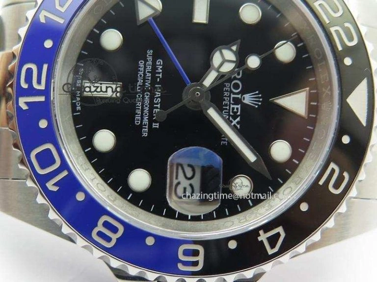 GMT-Master II 116710 BLNR Black Blue Ceramic JF Best Edition On SS Bracelet A2836 V2