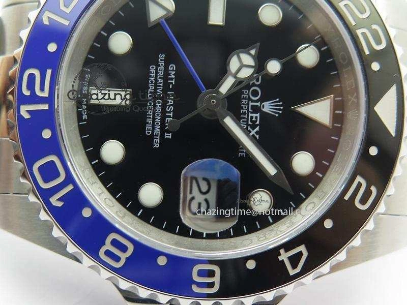 GMT-Master II 116710 BLNR Black Blue Ceramic JF Best Edition On SS Bracelet A2836 V2