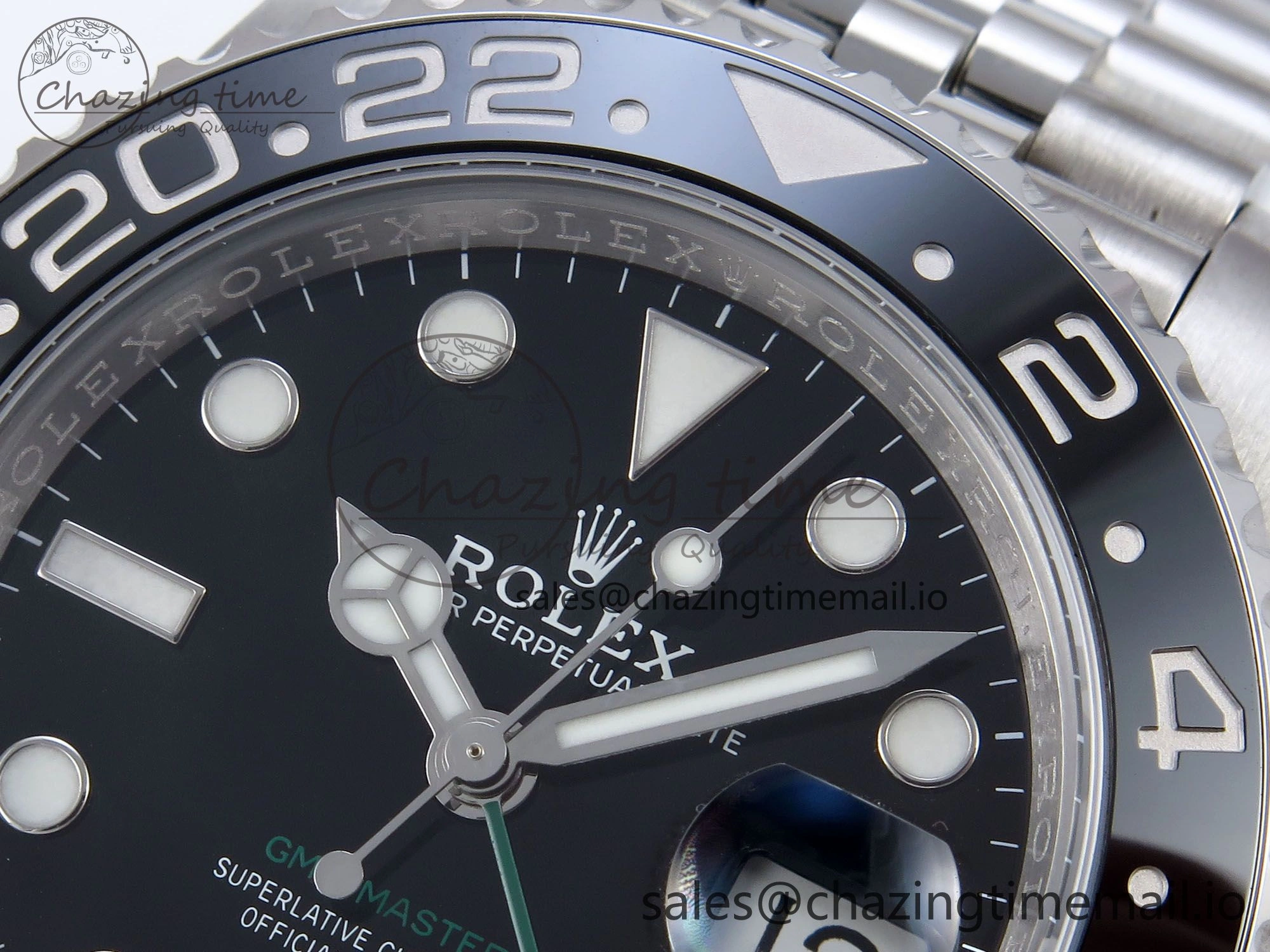 GMT Master II 116710 GRNR QF+ 1:1 Best Edition 904L Steel Black Dial on SS Bracelet SH3285