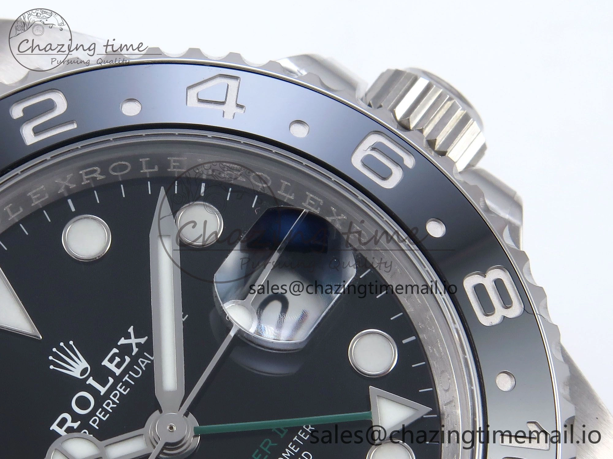 GMT Master II 116710 GRNR QF+ 1:1 Best Edition 904L Steel Black Dial on SS Bracelet SH3285